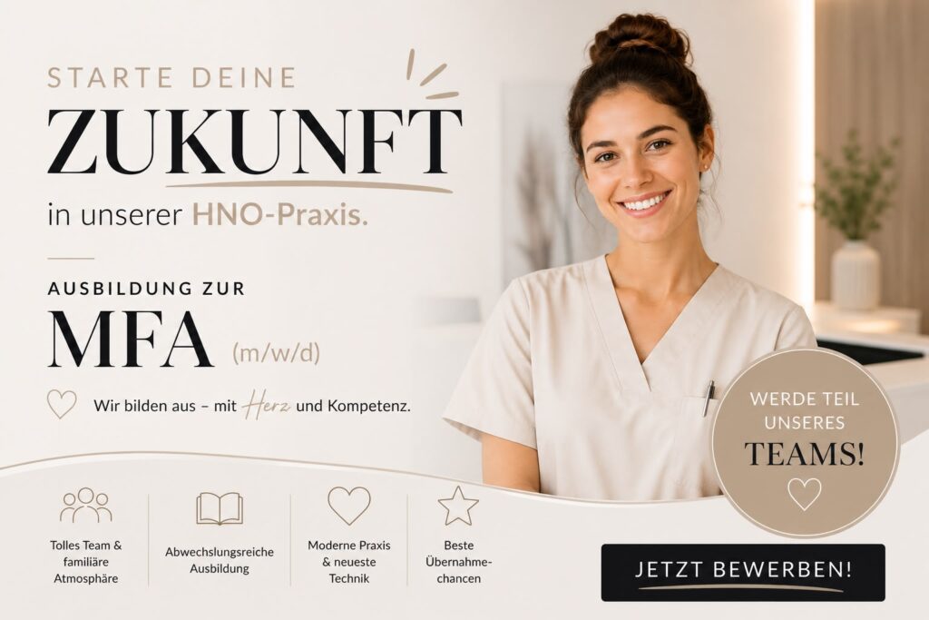 Med. Fachangestellte Ausbildung-MFA-nuernbergn-umgebung-(w/m/d) in HNO-Praxis